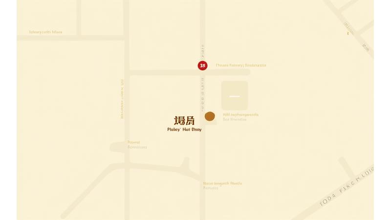 神楽坂の方位パンの店舗の地図