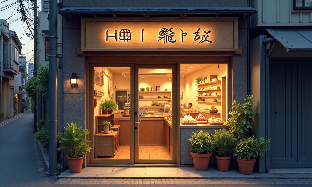 方位パンの魅力的な店舗外観